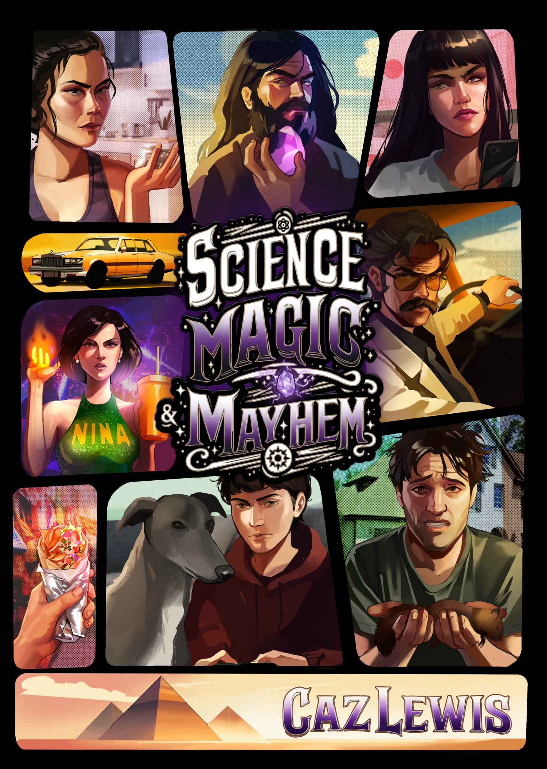 book cover for science magic mayhem
